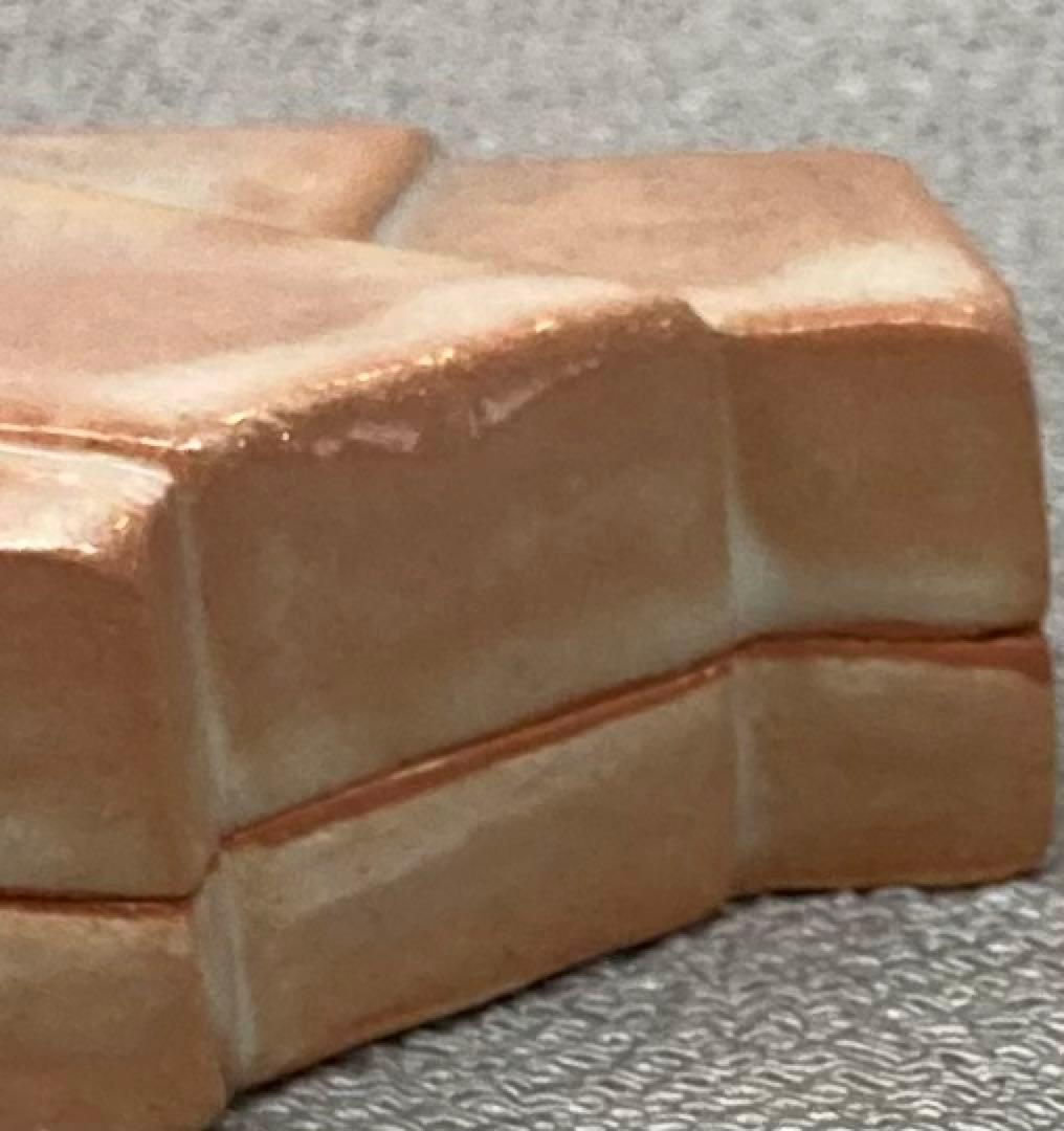 B178s  「萩 結文香合」十二代田原陶兵衛造　共布共箱　萩焼深川本窯