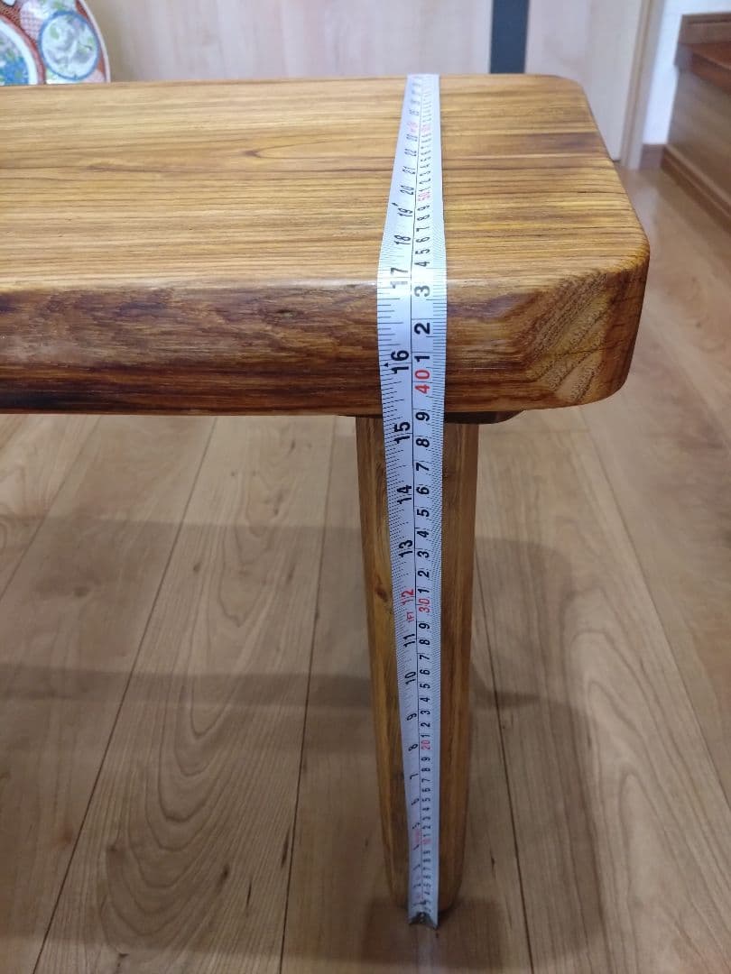 栗一枚板のテーブル⑳ 桜様専用❕栗の耳付き天