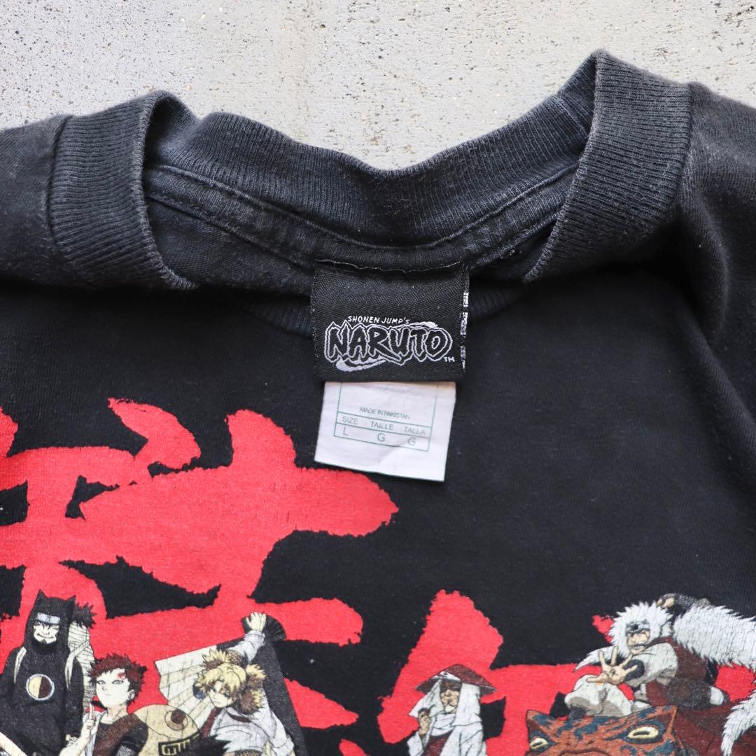00s ヴィンテージ NARUTO ナルト 全員集合 Tシャツ 良デザイン】NARUTO