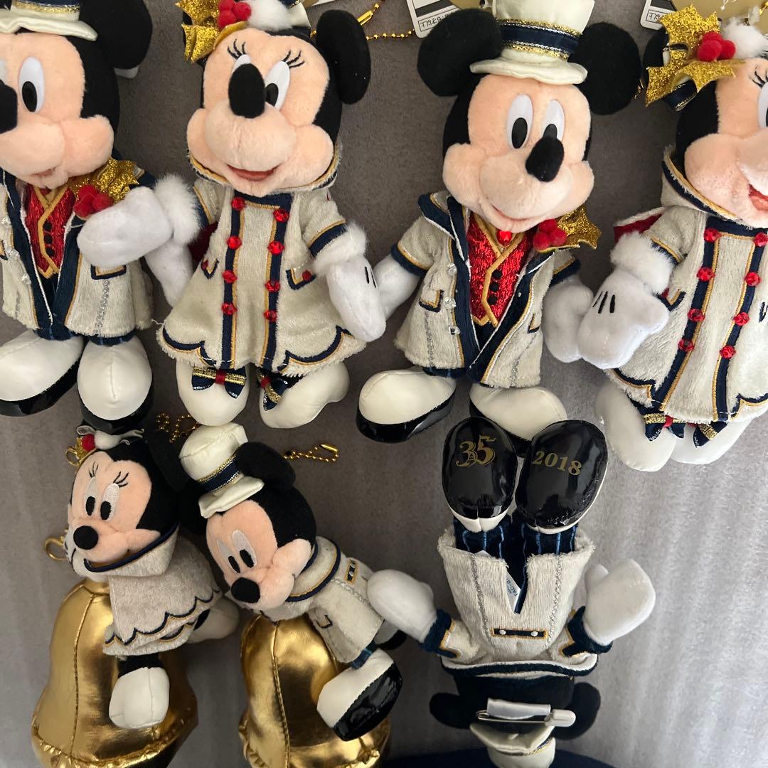 ディズニーリゾート　ミッキー　ミニー　ぬいぐるみバッジ