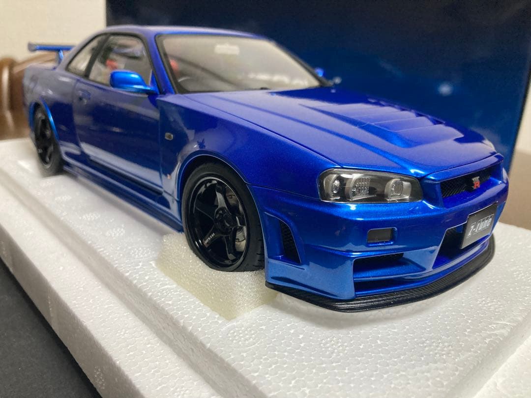オートアート　1/18 ニスモ R34 GT-R Z-tune ベイサイドブルー