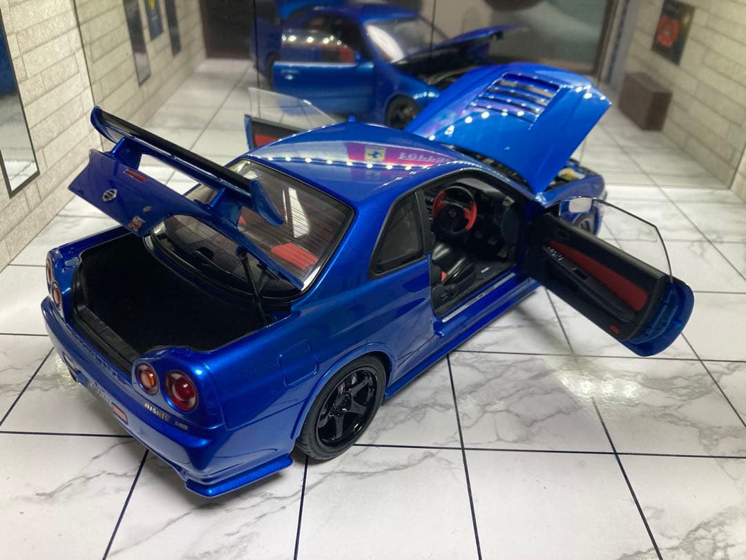 オートアート　1/18 ニスモ R34 GT-R Z-tune ベイサイドブルー