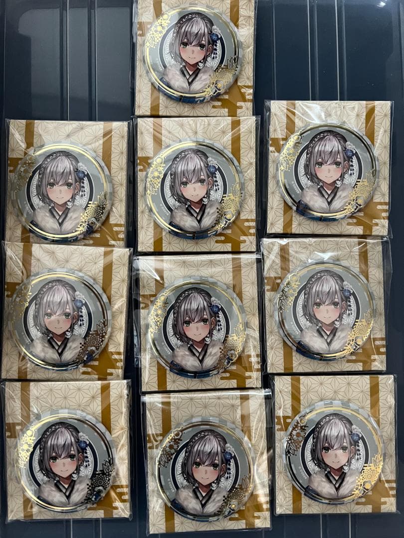 ホロライブ 缶バッジ 正月衣装ver 白銀ノエル 10点セット 10個セット