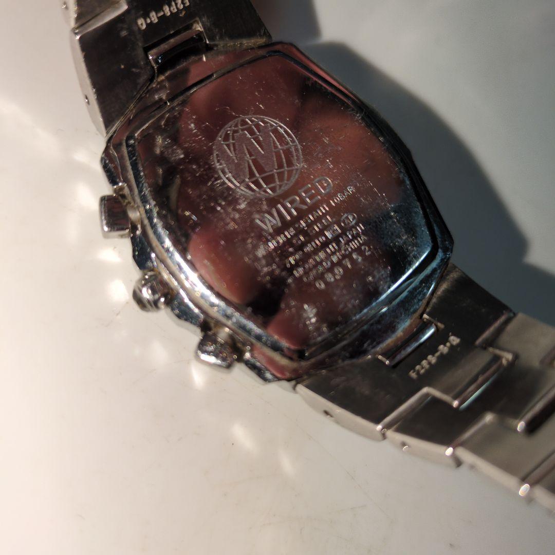 WIRED クロノグラフ腕時計 2個セット 文字盤青と紫