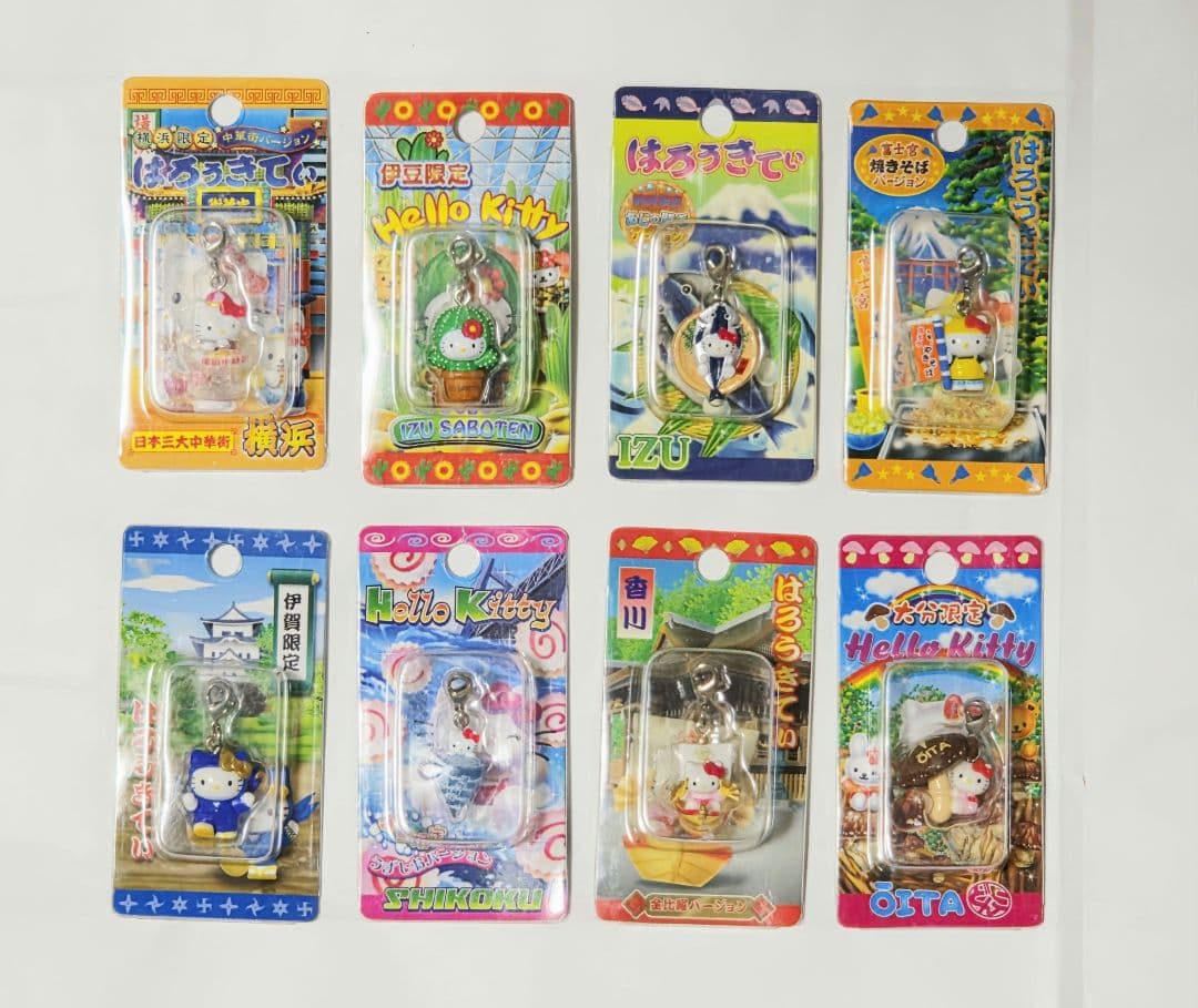HELLO KITTY ご当地キティ ストラップ 65個 まとめ売り レトロ