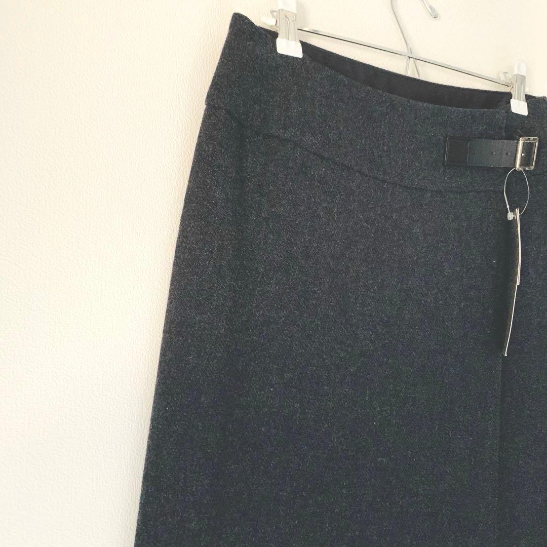 新品未使用タグ付き✨マーガレットハウエル 日本製 ウールスカート ダークグレー