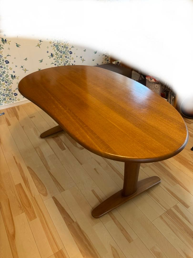 飛騨産業　飛騨家具　豆型　テーブル　ナチュラル　HIDA かわいい　北欧