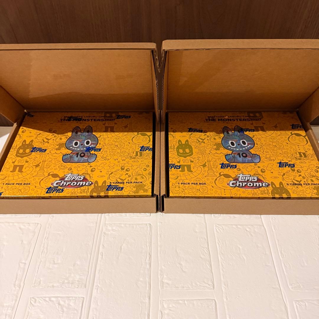 2025 topps chrome labubu 10th新品未開封 10BOX