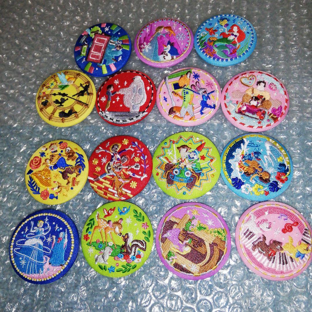 ディズニー 刺繍缶バッジビスケット2 全15種コンプリートセット - メルカリ