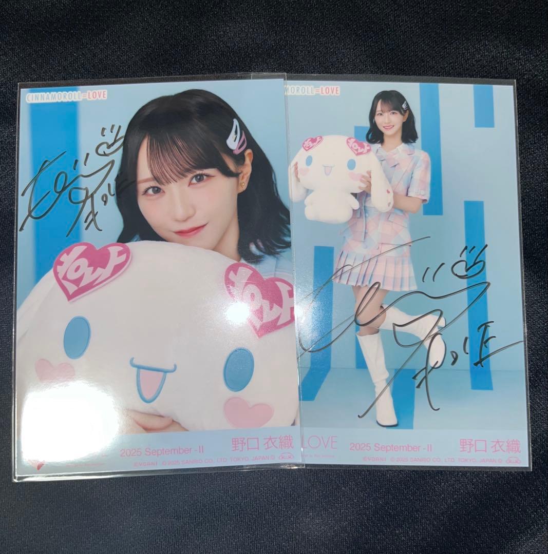 イコラブ 野口衣織 シナモロール シナモン 直筆 ヨリヒキ セミコンプ イコラブ 野口衣織 生写真 シナモロールコラボ2025 セミコンプ - メルカリ