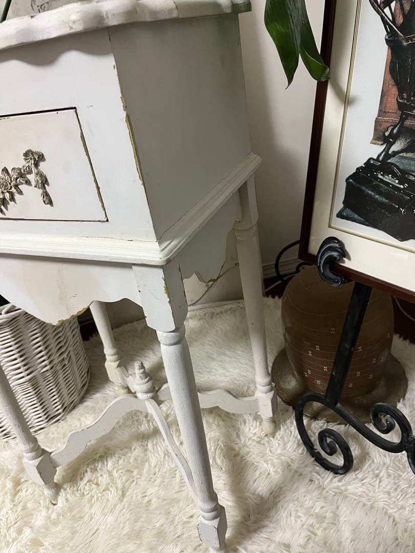 フランス サイドテーブル コンソール シャビー ブロカント