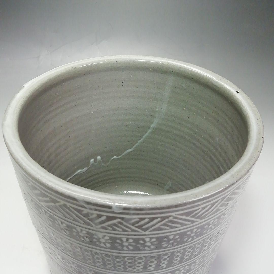 S640 水指 『三島』『一重口』『山本太仙作』 共箱 茶道具の通販