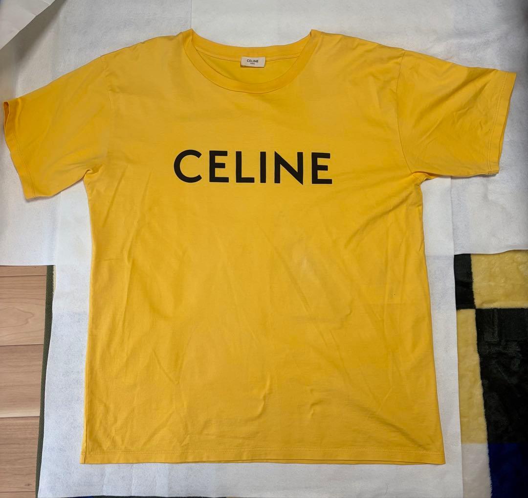 CELINE イエロー ロゴ Tシャツ レアカラー 美品 - メルカリ