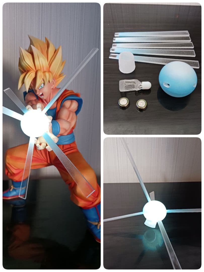 た*し様 グランディスタ 孫悟空 リペイント フィギュア かめはめ波 エフェクト