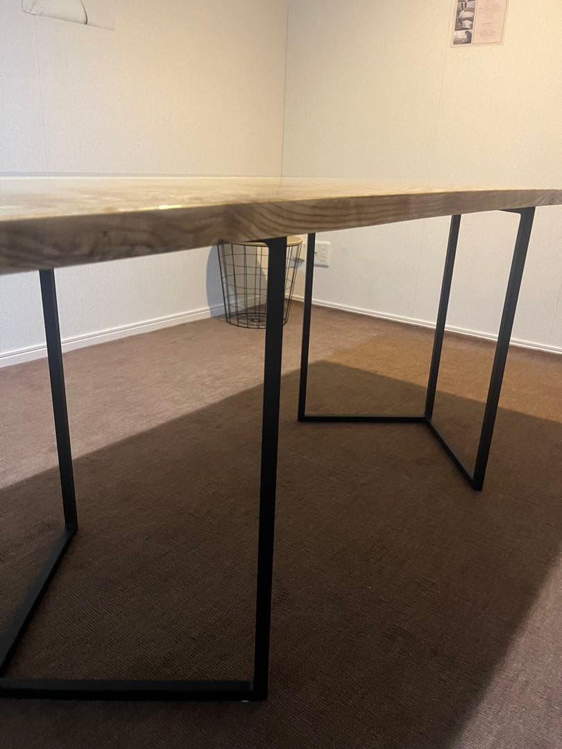 レジンテーブル　タモ　1710×700×30