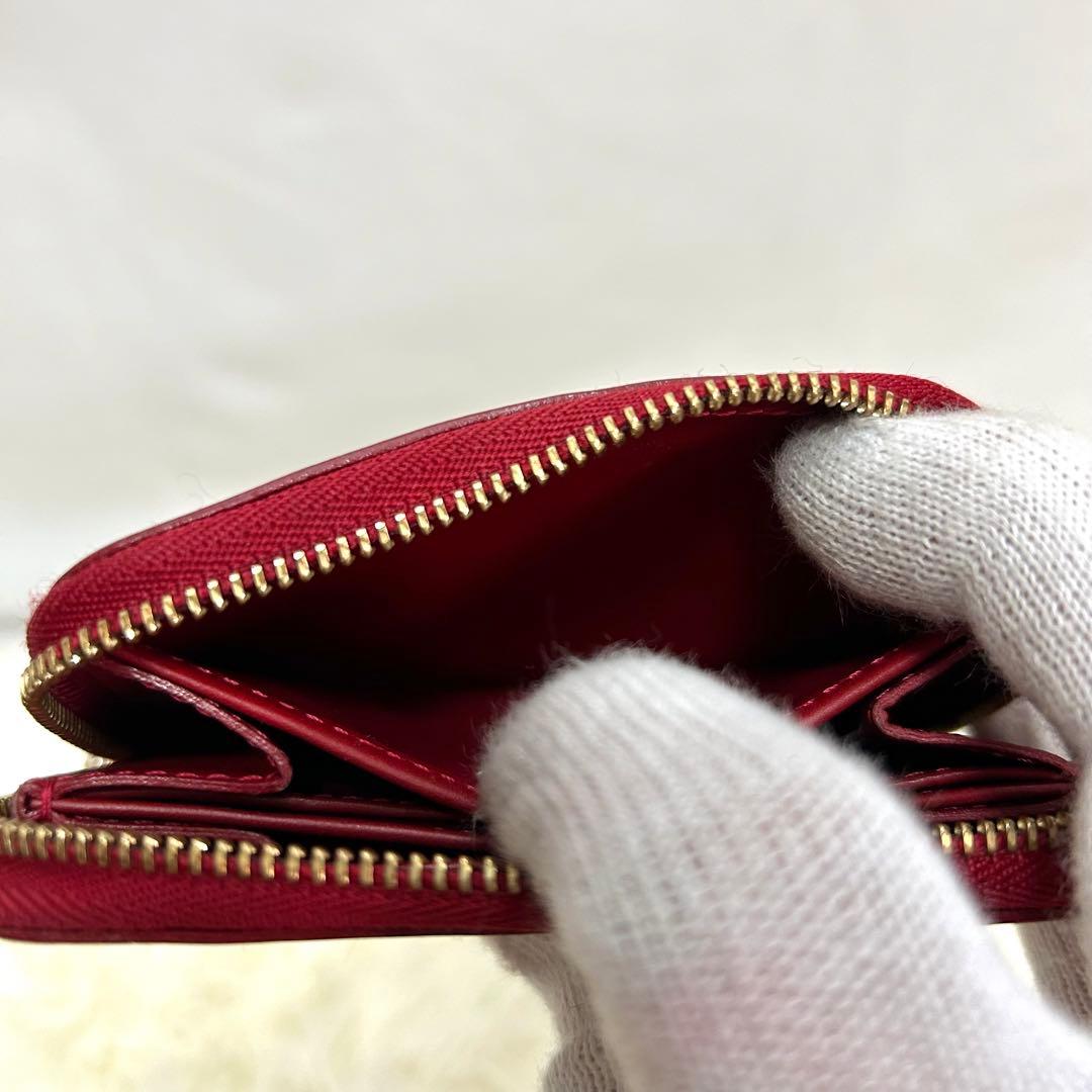 LV ルイヴィトン ヴェルニジッピーパス カードケース 小銭入れ 小物　赤