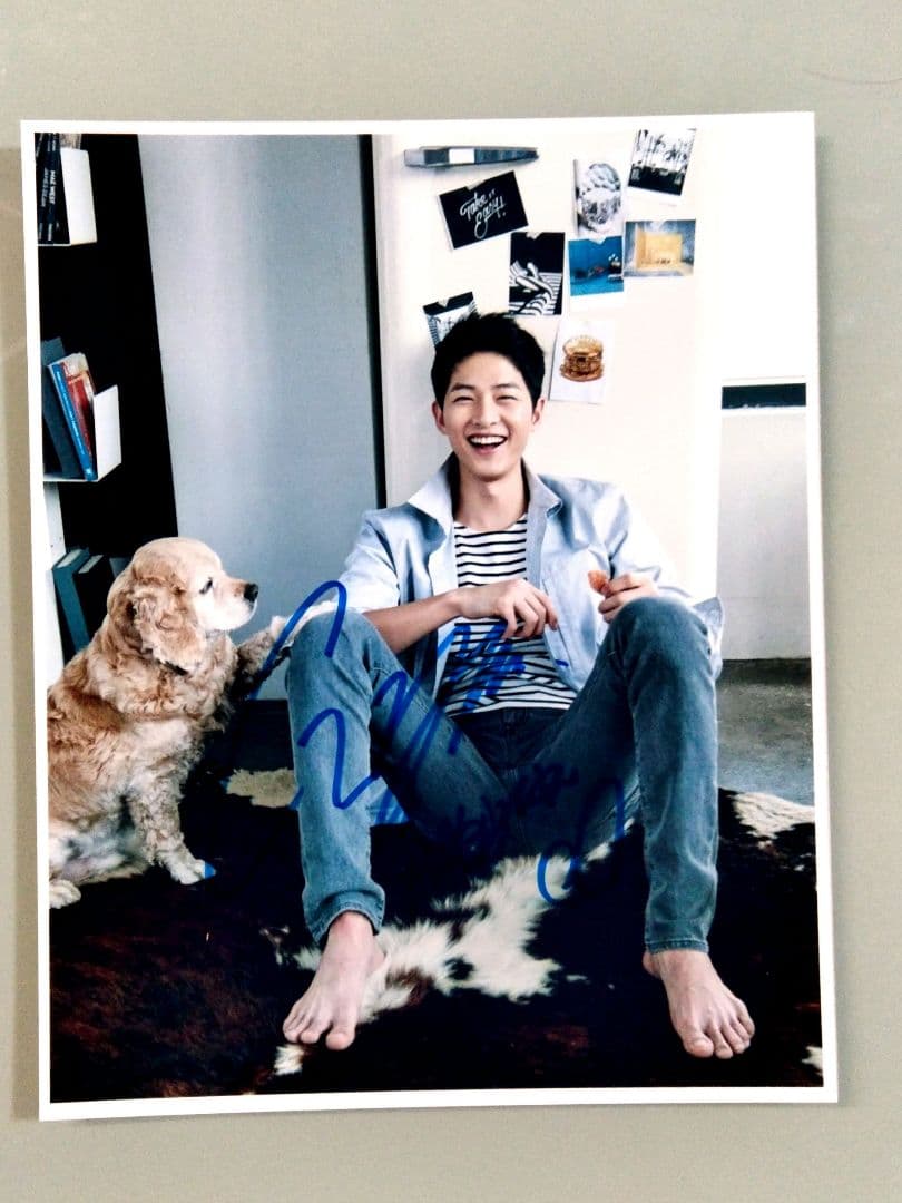 ソン・ジュンギ直筆サイン入り超 特大写真…Song Joong Ki…