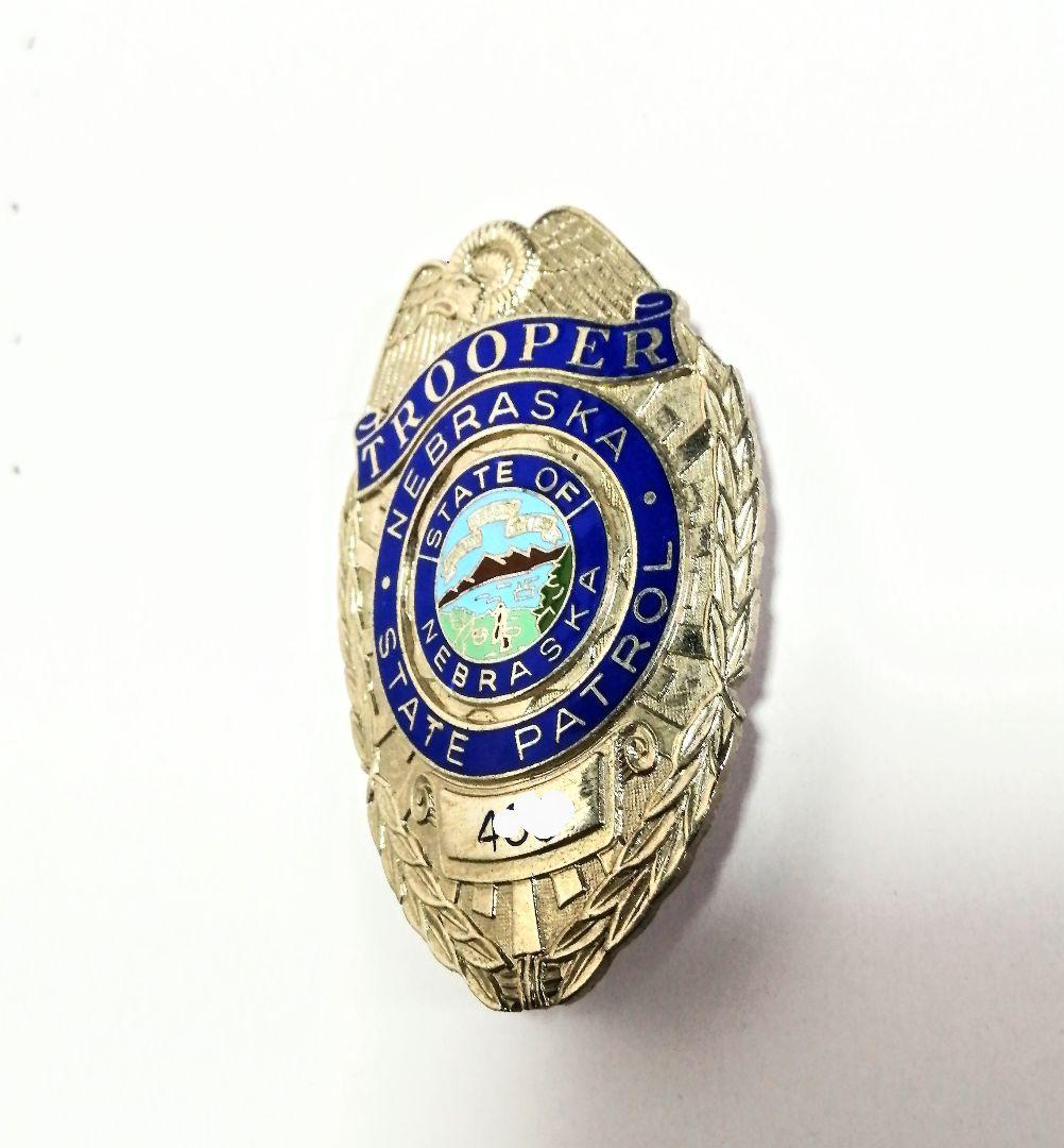 値下げ】 POLICEバッジ☆ネブラスカ trooperバッジ☆希少品☆1点物です