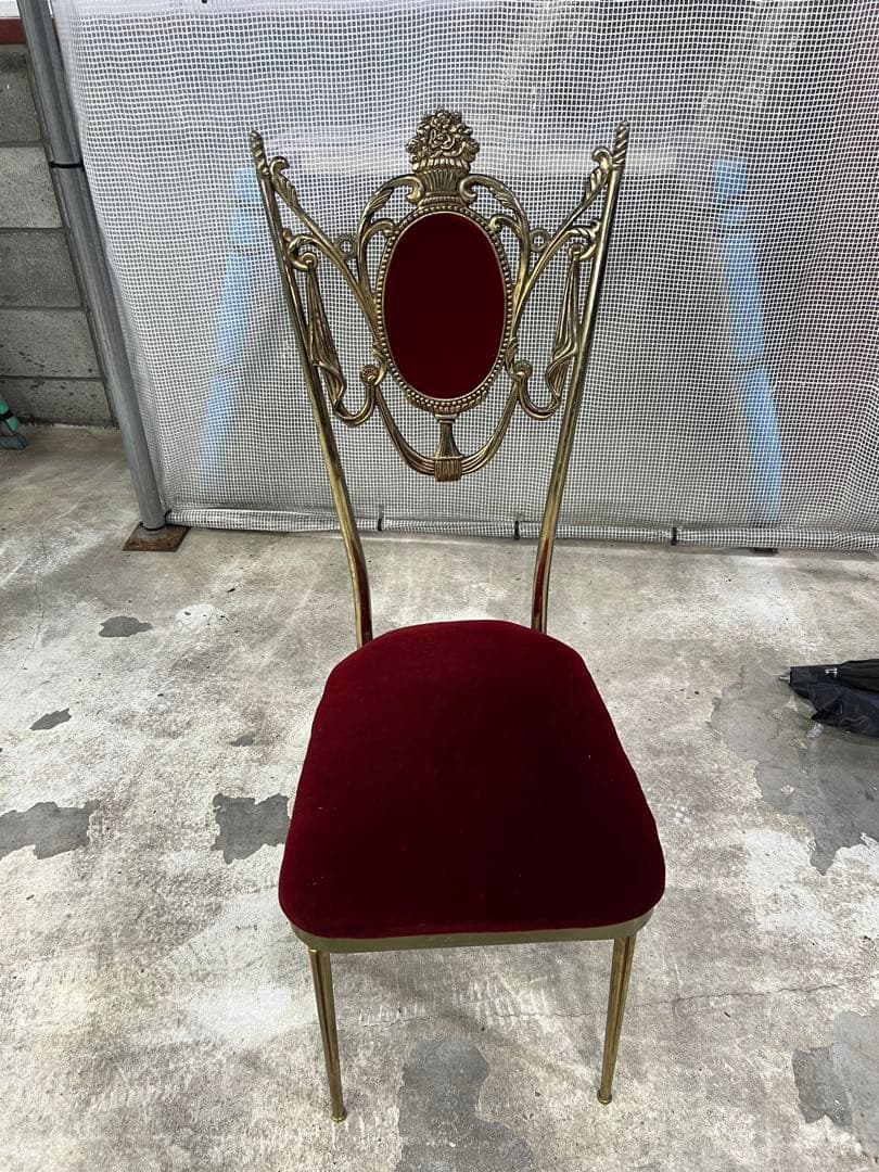 MacBra クラシックベルベットチェア アンティーク調 クイーン 希少 MacBra クラシックベルベットチェア アンティーク調 クイーン 希少