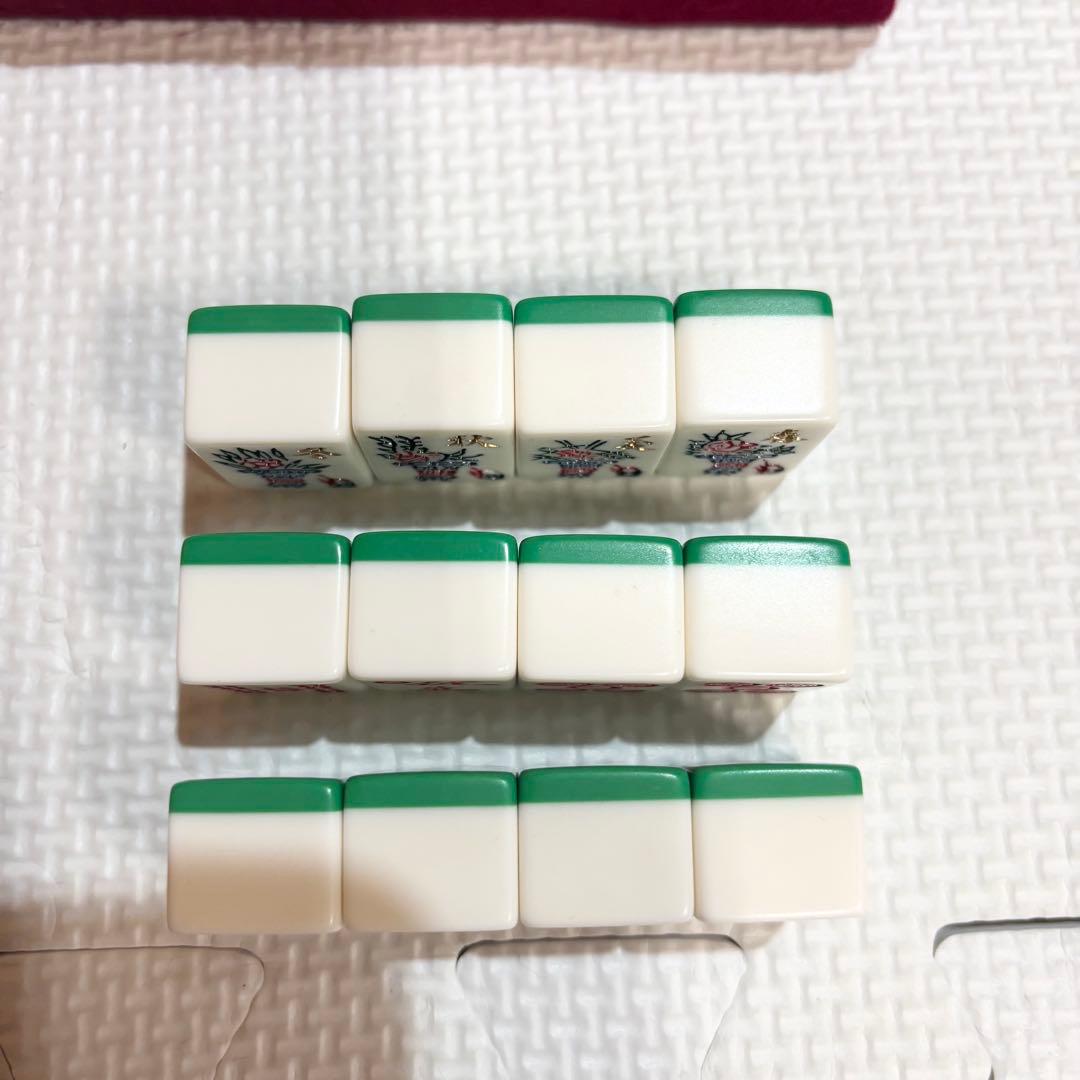 【美品】麻雀牌 ミズノ 丸一 金星 手打ち 麻雀 金彩