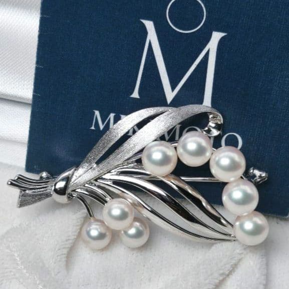 美品 最高級】ミキモト ブローチ パール フォーマル 皇室御用達 正規品