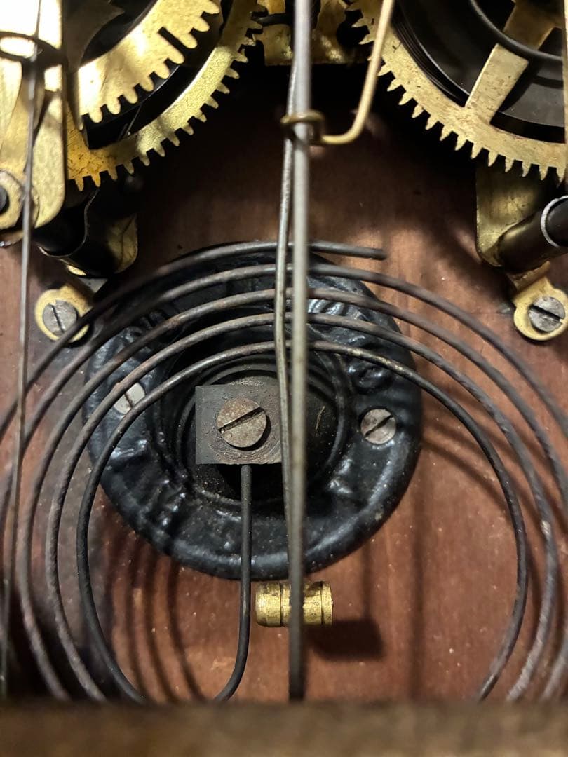 愛知時計　アンティーク柱時計　稼働品