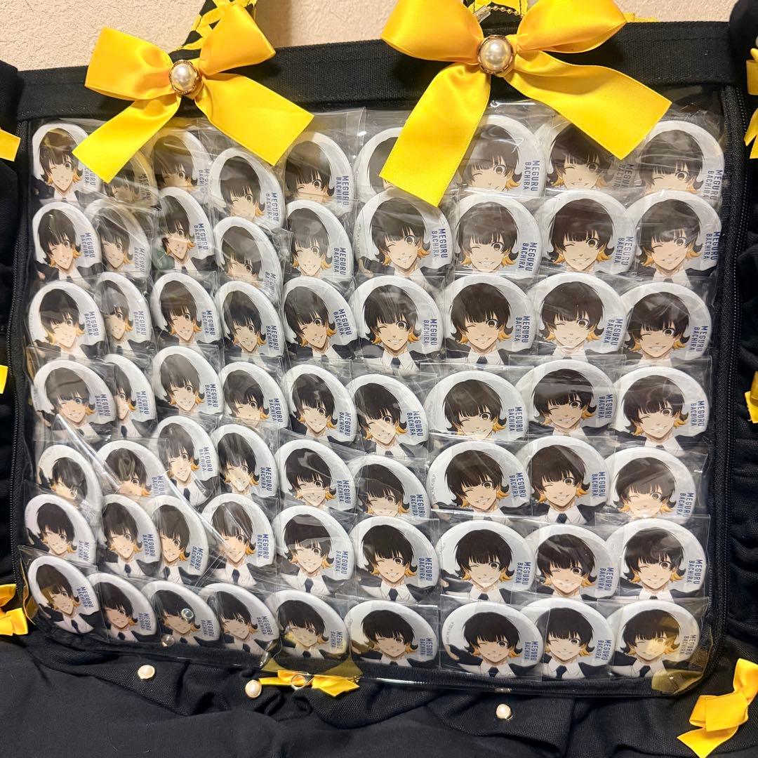 A3 完成品 痛バ ブルーロック 蜂楽廻 ベースヤード 缶バッジ63個