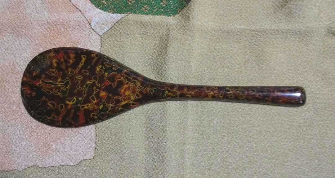 津軽塗 唐塗り おひつ おしゃもじ付き