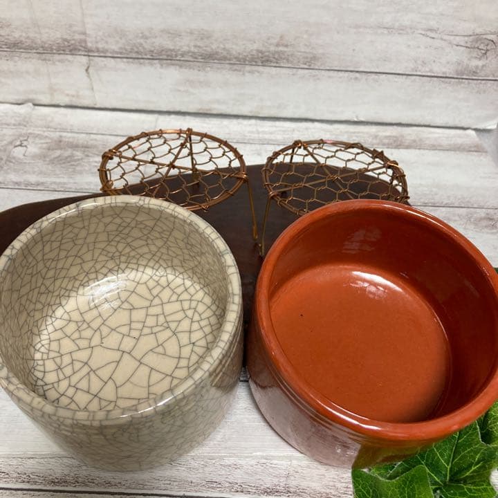 未使用 京焼 灰入れ 川崎和楽 作家物 楽焼 茶道具 香道具 聞香炉 手