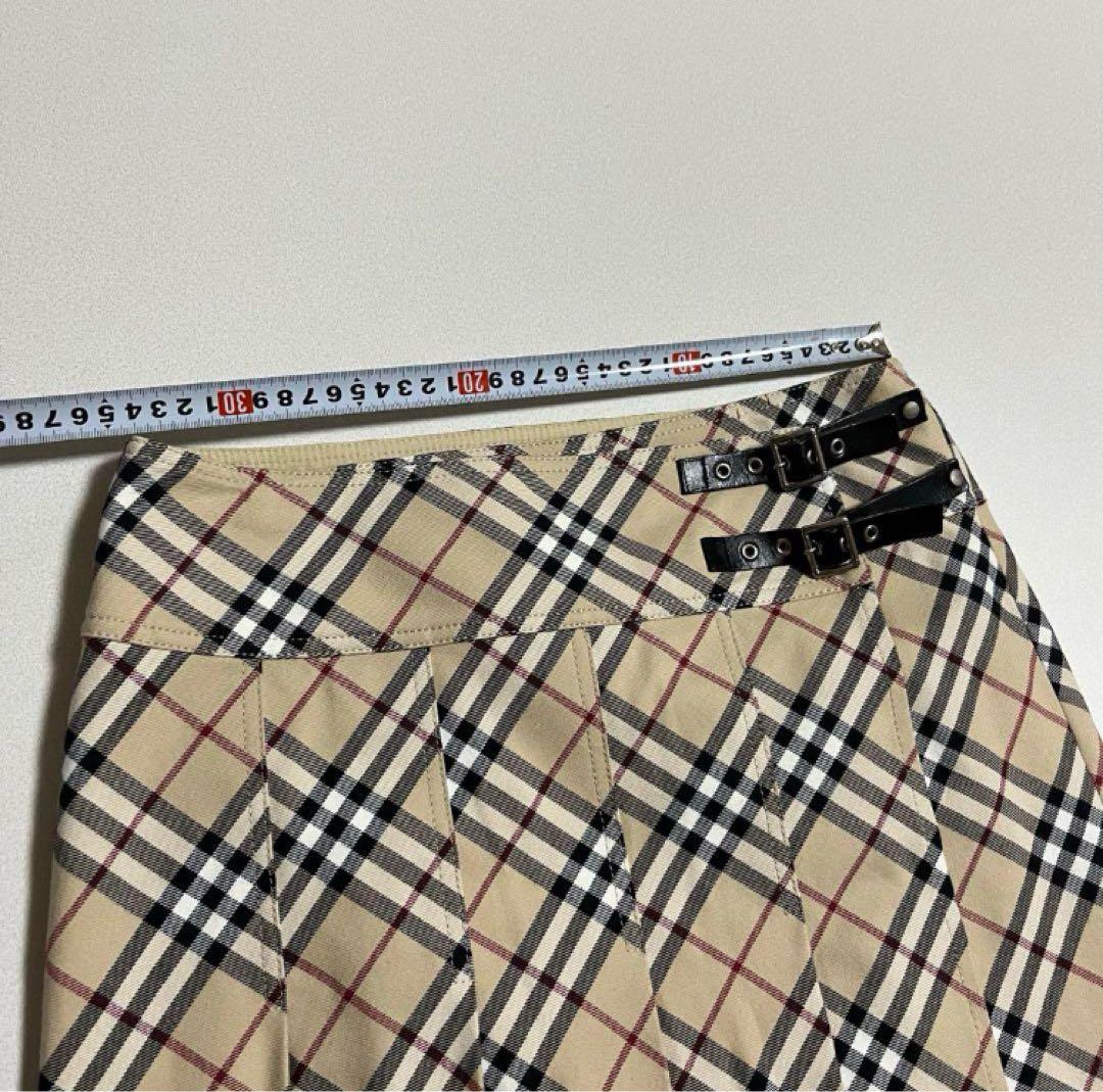BURBERRY BLUE LABEL ノバチェック　プリーツスカート　38