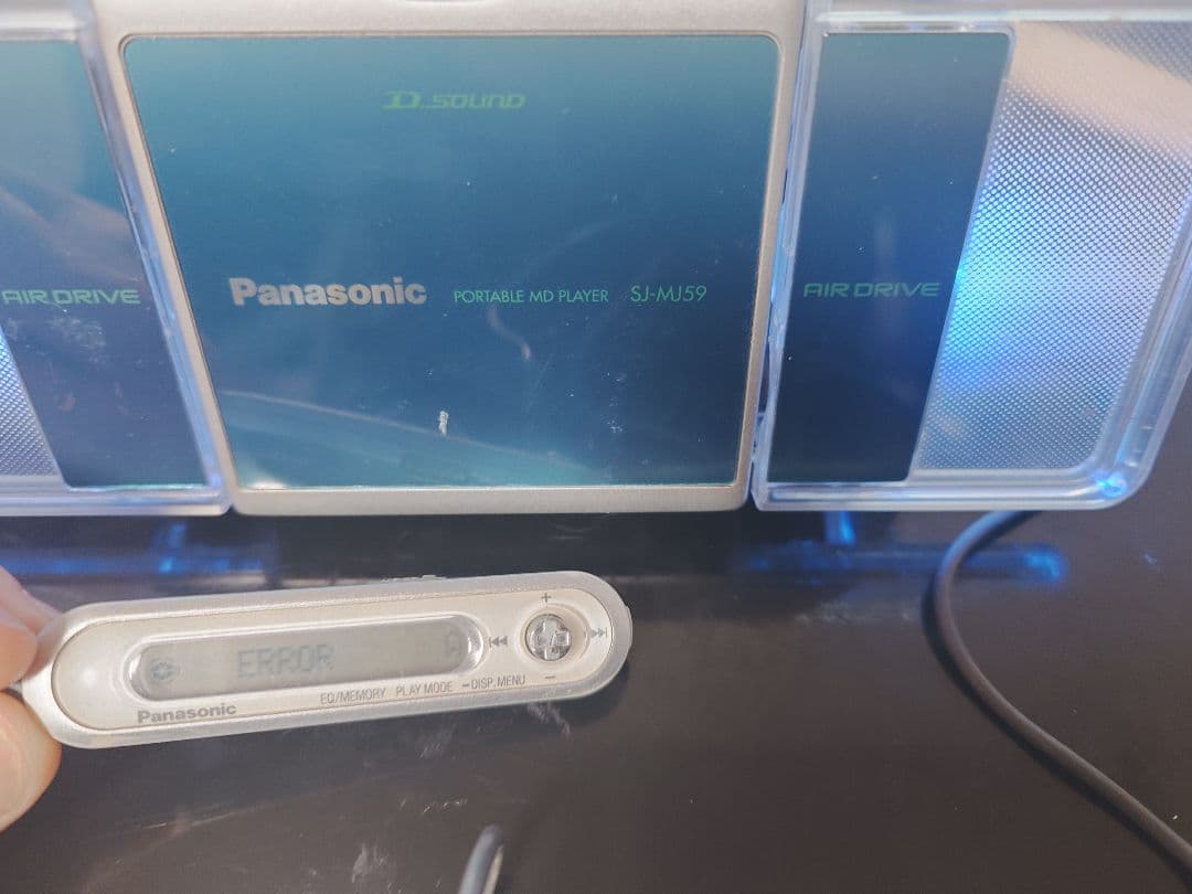 Panasonic SJ-MJ59 ポータブルMDプレーヤー ブルーパナソニック - メルカリ