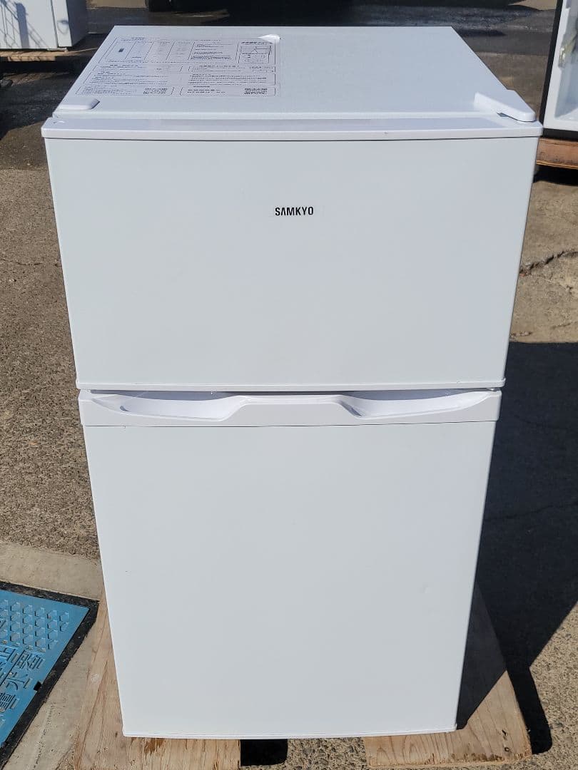 SAMKYO 2ドア冷凍冷蔵庫 GU90 95L ホワイト - メルカリ