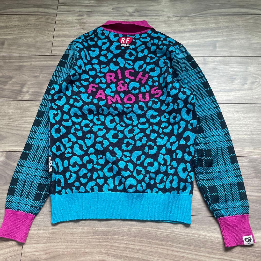 美品　MARK & LONA RF Leopard ポロセーター