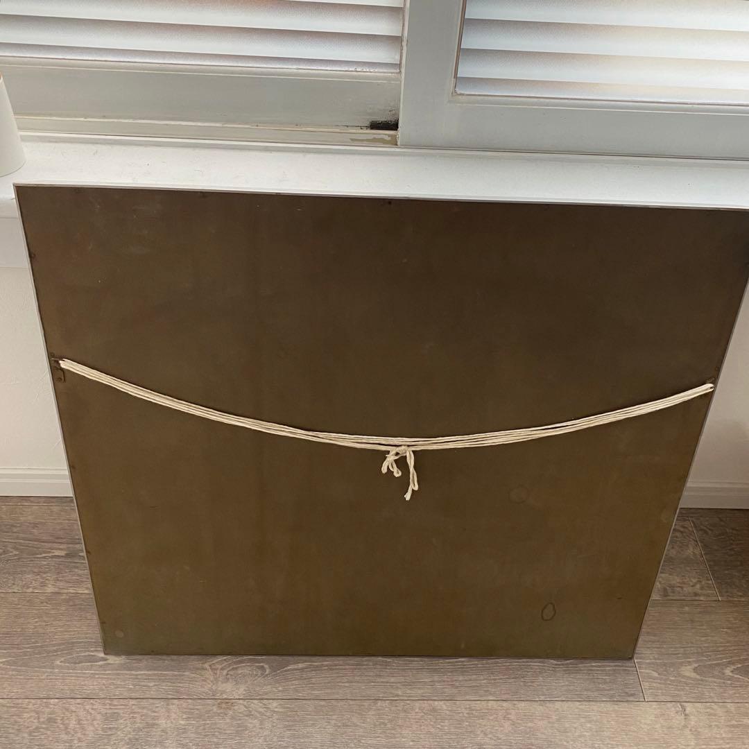 絵画　美術品　サインあり　作者不詳　額縁付き　ビンテージ　ヴィンテージ　　作品