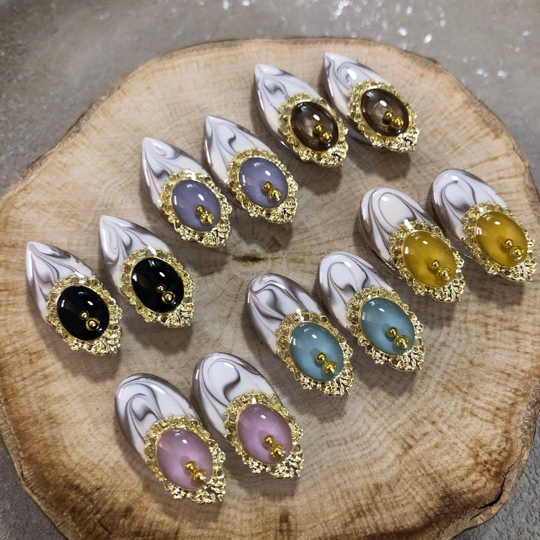 R-519 ✴︎レジンカボション6カラーஐ.*