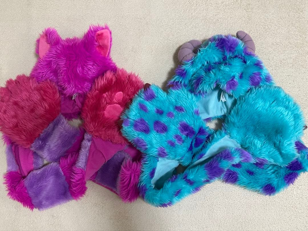 ディズニー チェシャ猫 フード付きマフラー ファンキャップ ミニー