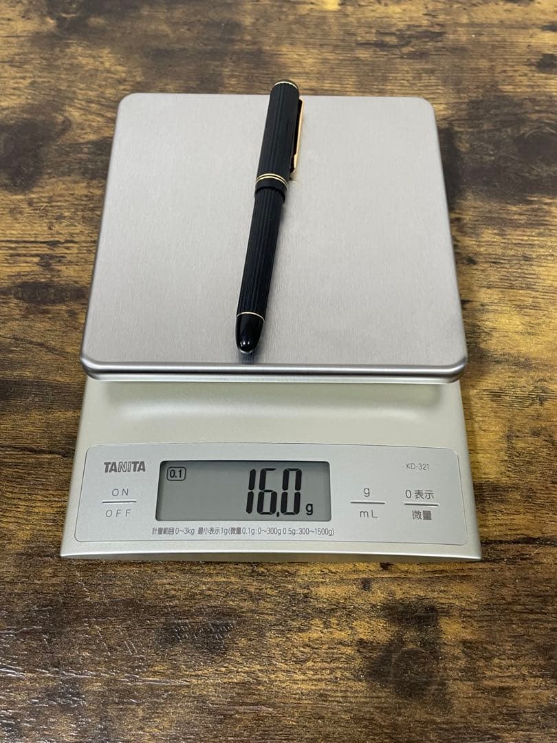 試筆のみ 初代 ジャスタス 14金 ゴールド 万年筆 パイロット 嵌合式 中字