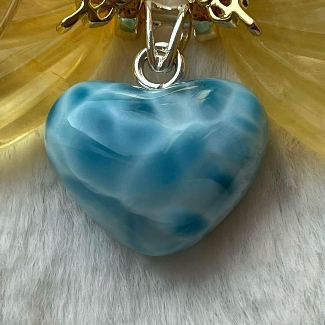 ピカピカ様♥️ラリマー 肉球＆シトリン猫ちゃん天然石ブレスレット