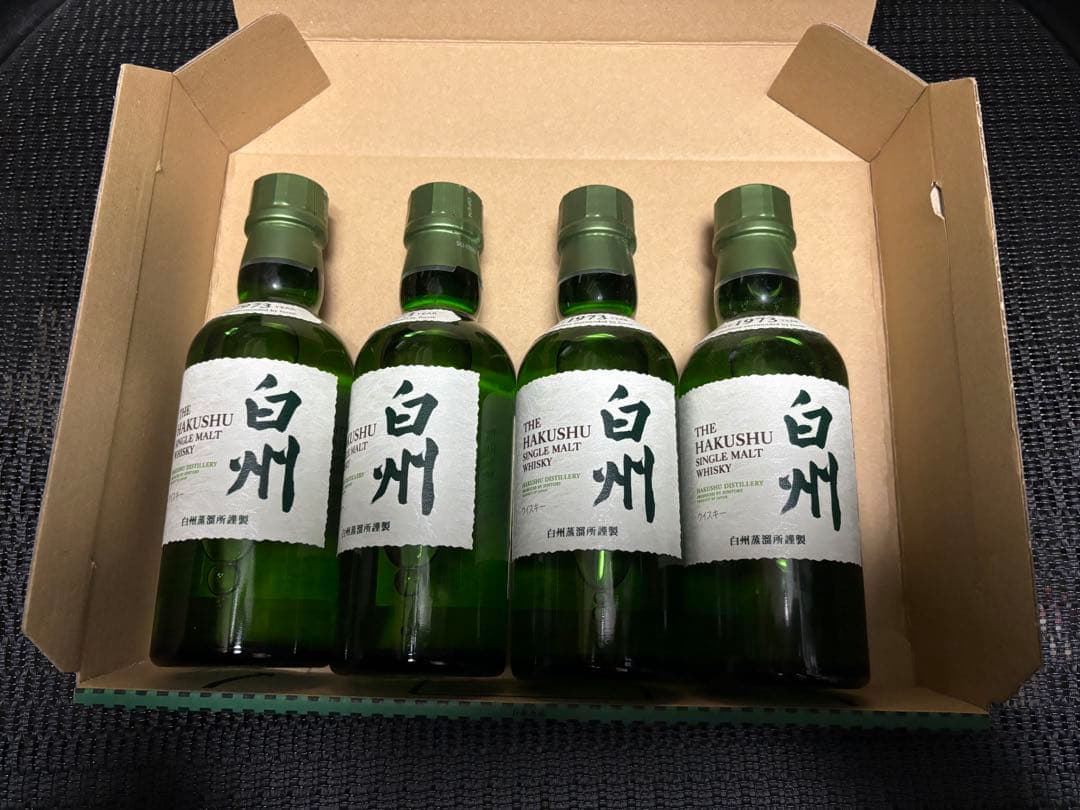 サントリー シングルモルトウイスキー 白州 180ml 4本セット NV 8701274795