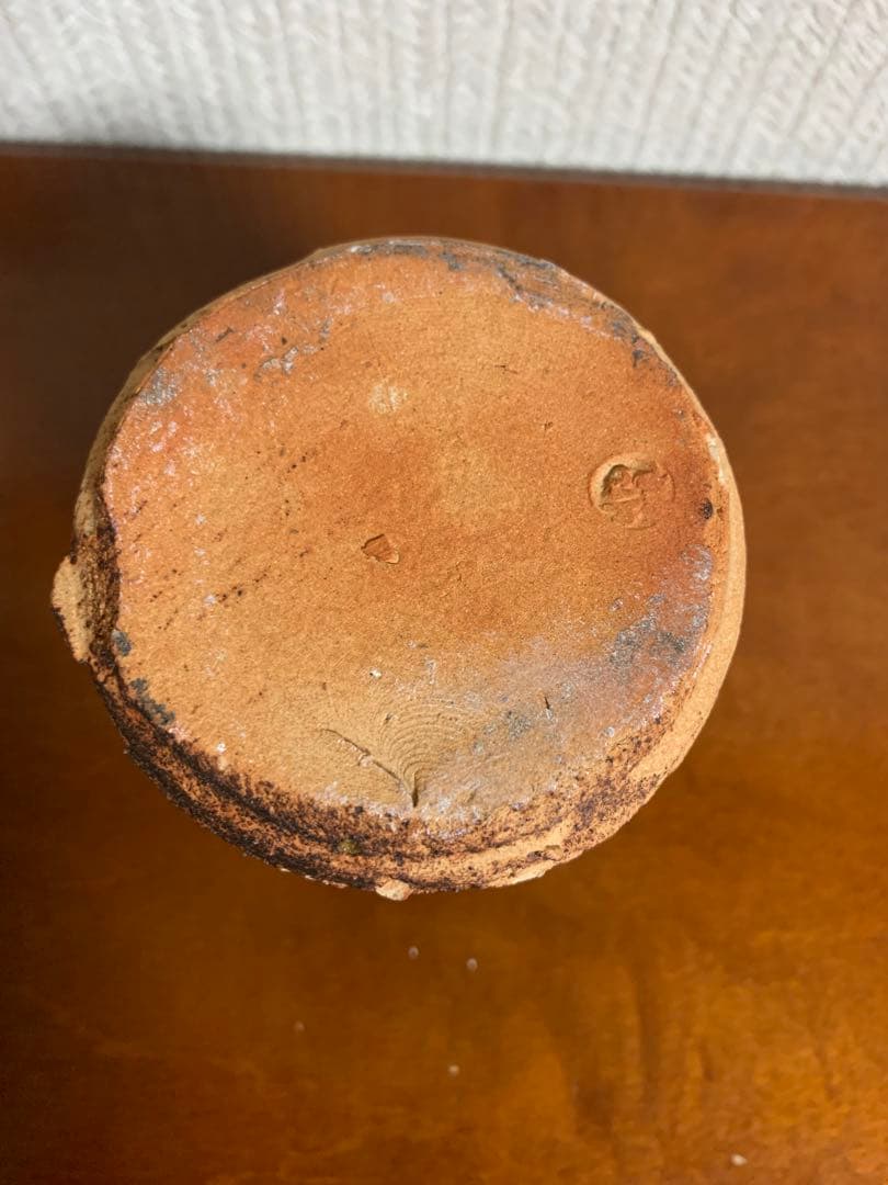 掛花入渋谷泥詩造 萩焼花器　茶道具