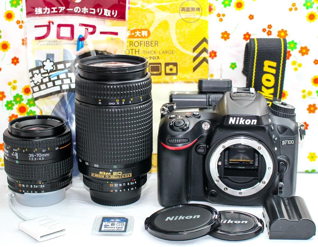 美品 ニコン Nikon D7100☆スマホに転送可♪☆ダブルレンズ☆本格
