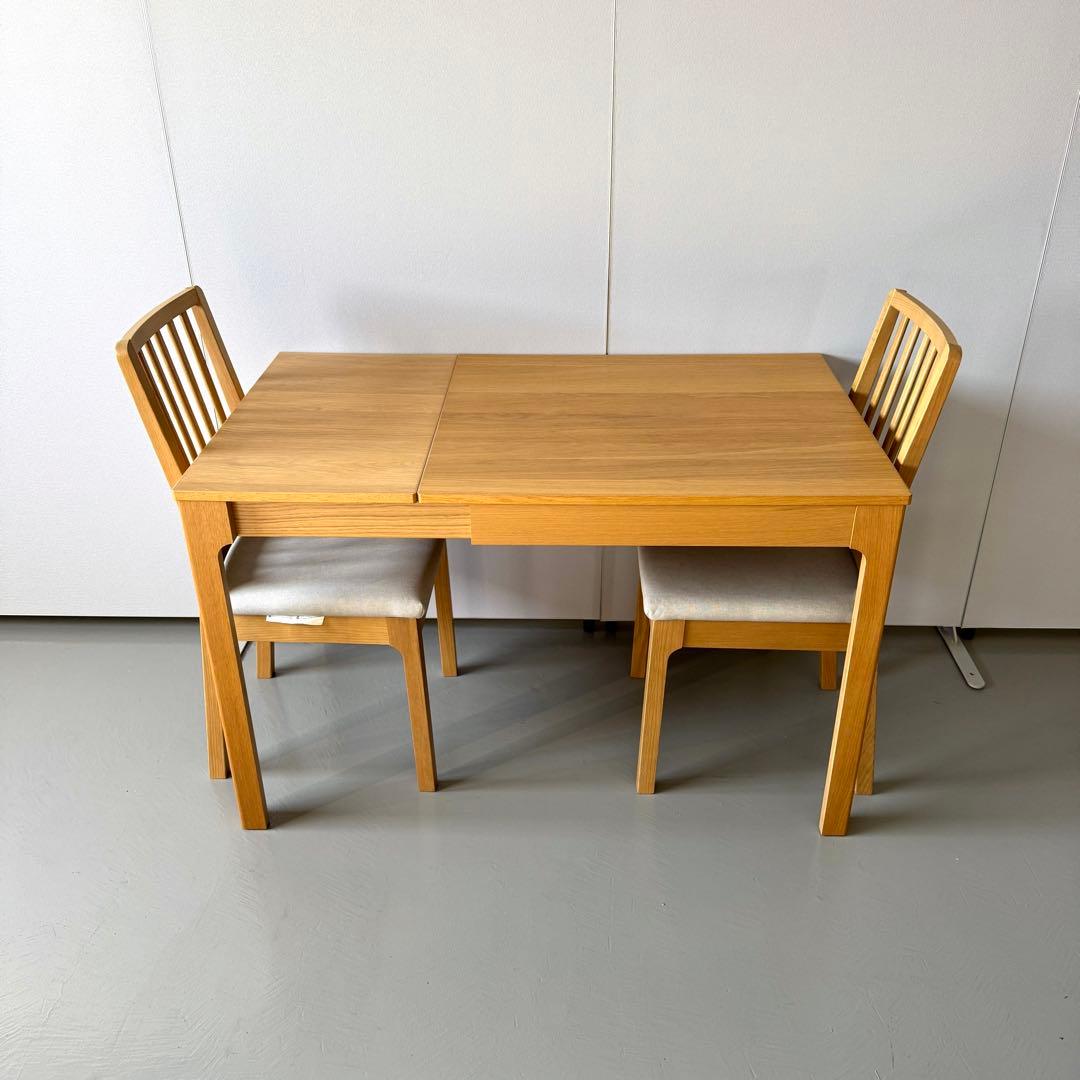 【美品/セット割有り】IKEA 伸長式テーブル EKEDALEN オーク調