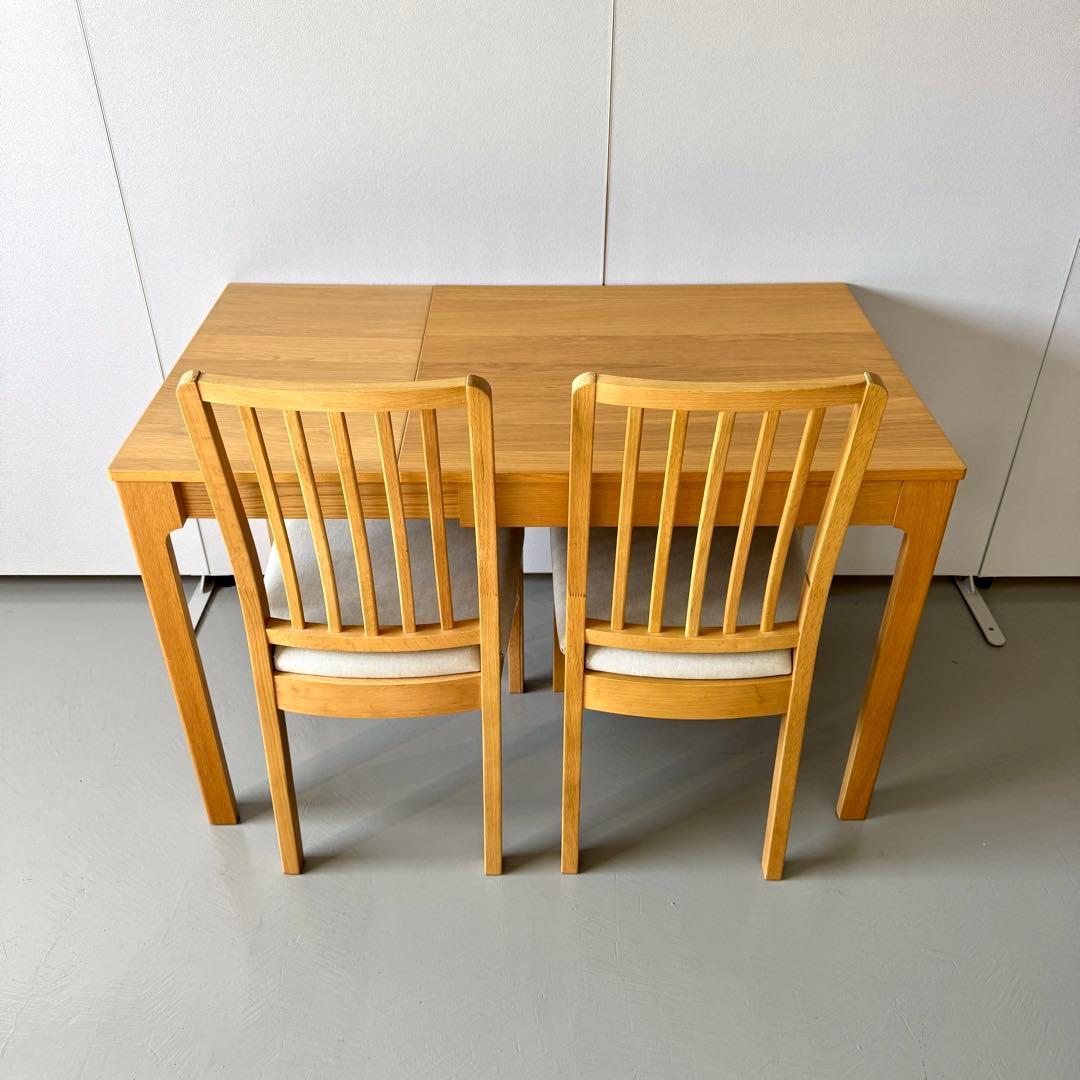 【美品/セット割有り】IKEA 伸長式テーブル EKEDALEN オーク調