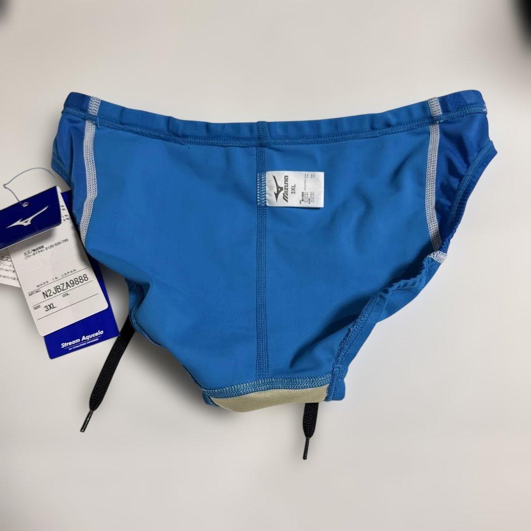 競パン Mizuno 競泳水着 3XL(Oくらい) FINA認証 青 - メルカリ