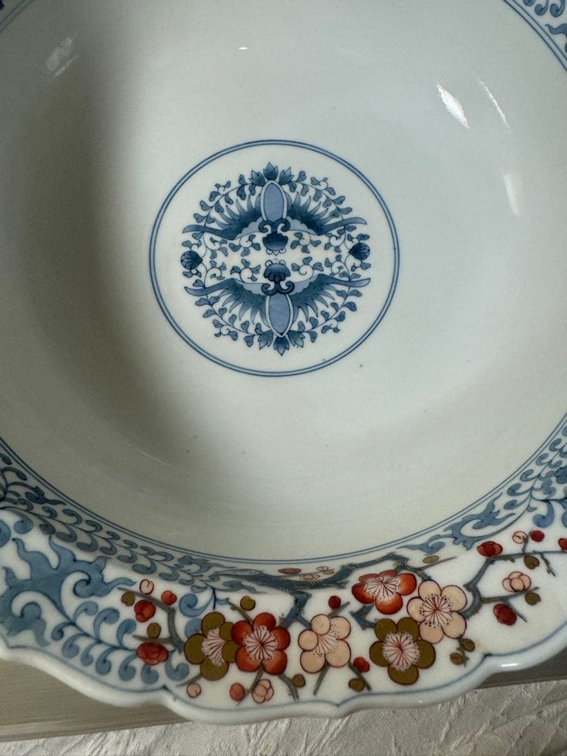 2487 福右衛門作 古伊万里 献上手染錦 深鉢 - メルカリ