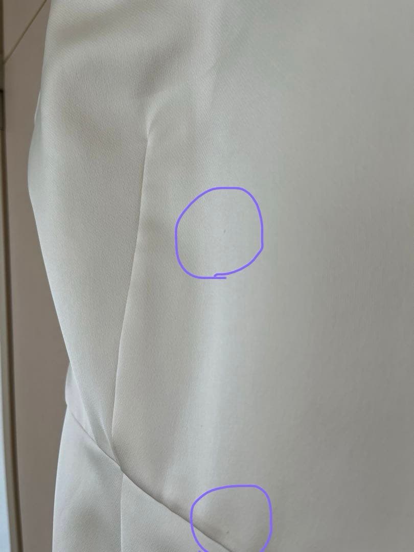 kaene サテンリボンドレス