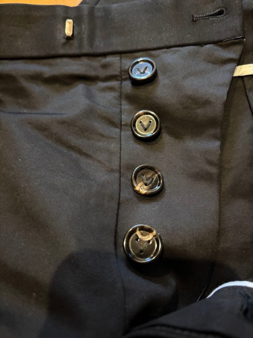 ラ*ル様 ボッテガヴェネタ ブラックパンツ コットン100