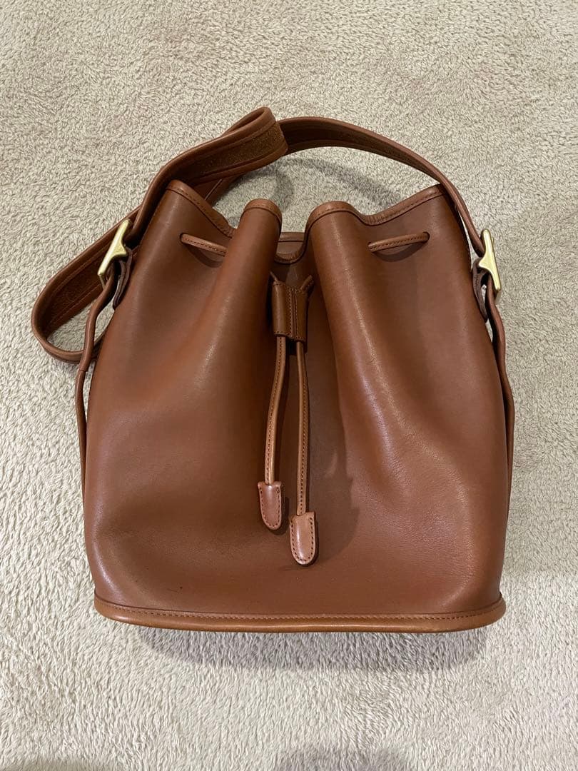 オールドコーチ old coach ショルダーバッグ 本革 ブラウン 巾着