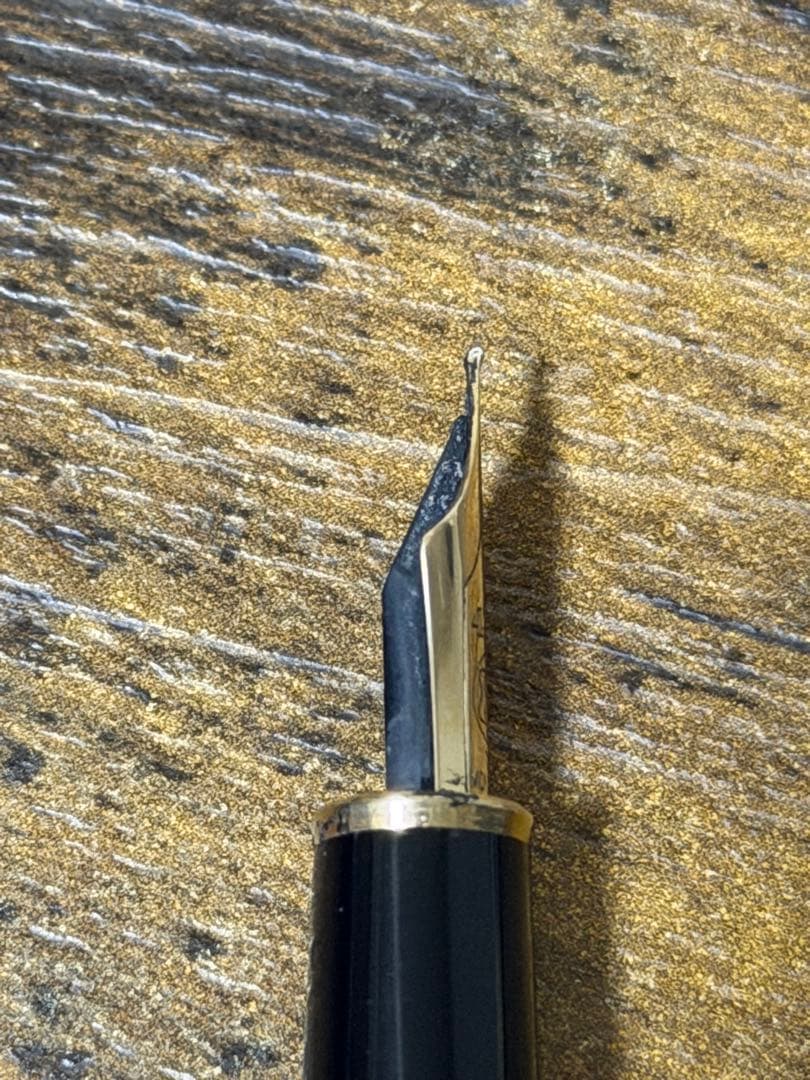 筆記確認&洗浄済　西ドイツ製　モンブラン　14k 万年筆　中細字