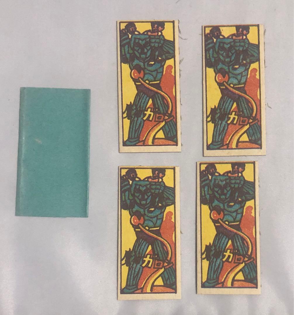 テレビ人気番組　牛若天狗　長カード　メンコ　面子　駄菓子屋　昭和レトロ　ジャンク